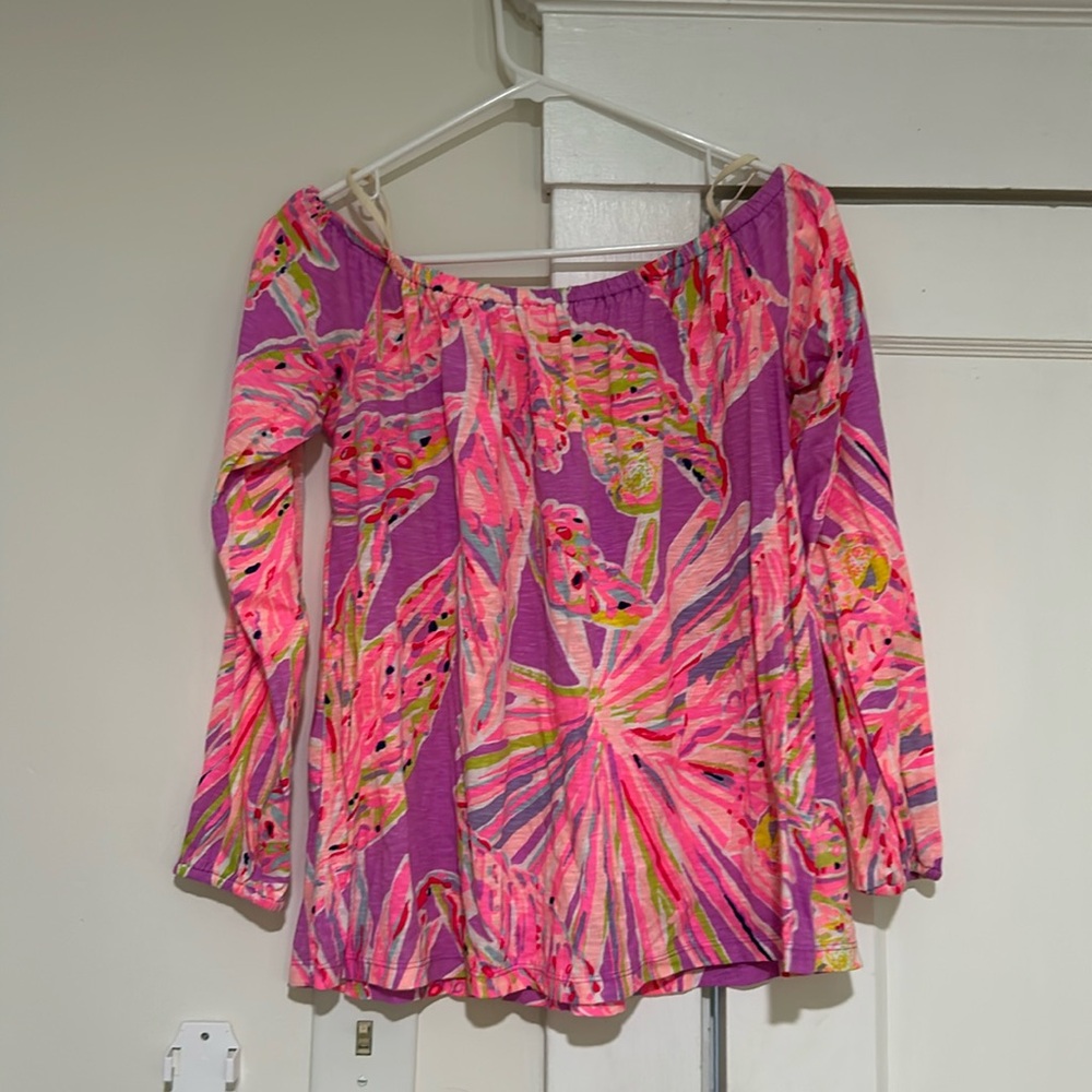 Lilly Pulitzer Off the Shoulder Top